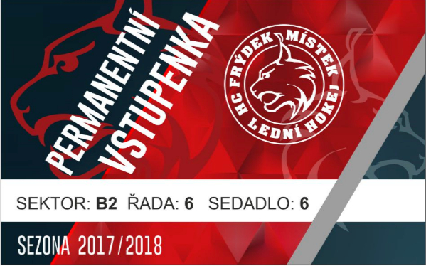 PRODEJ PERMANENTNÍCH VSTUPENEK 2017/2018