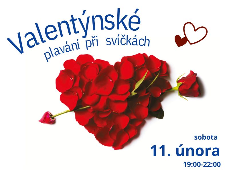 VALENTÝNSKÉ PLAVÁNÍ PŘI SVÍČKÁCH